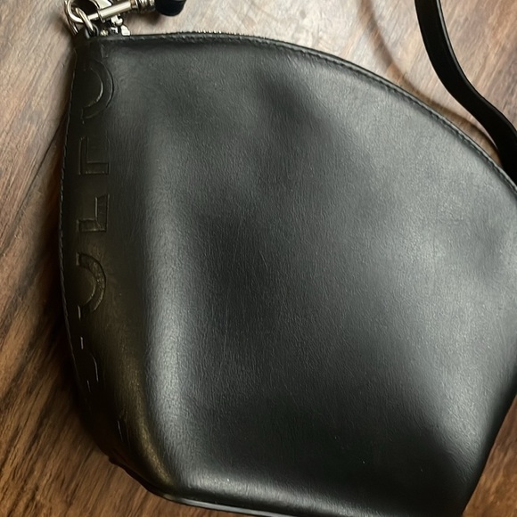 ADOLFO DOMINGUEZ Black leather vachetta crossbody clutch long strap BAG - Picture 12 of 16